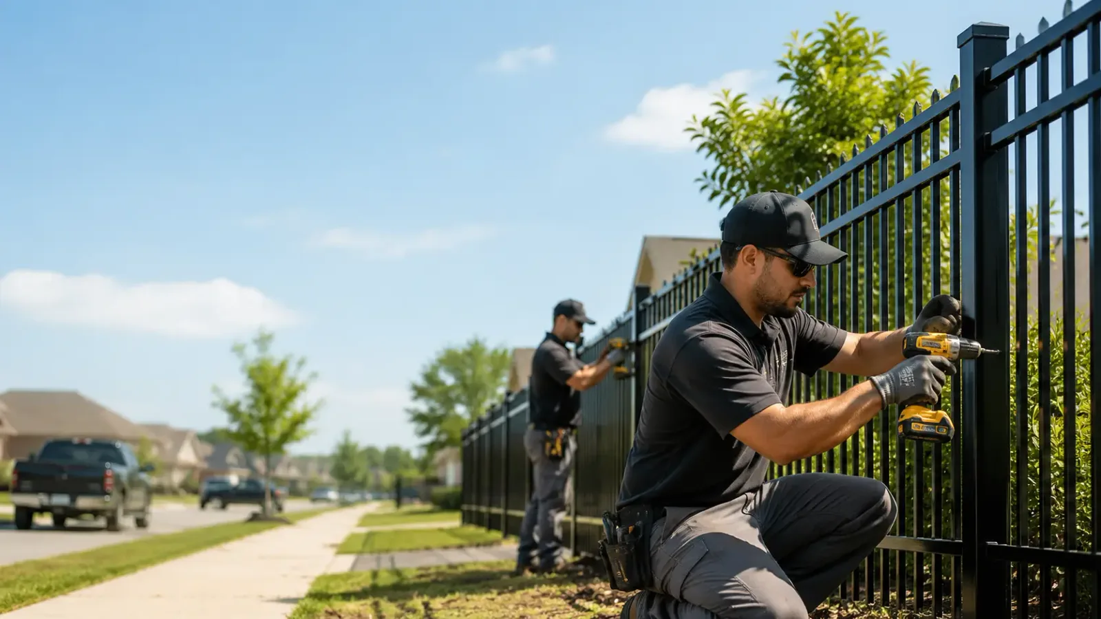 Metal Fence Installation in Blue Grass, IA